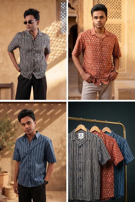 Pack Of 3 Shirts - Daama | Kala | Neel