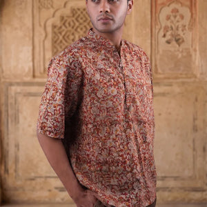 Pack Of 4 Shirts -  Neel | Bagru | Bagh | Phoola