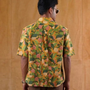 Yellow - Fruit & Leaves - Short Sleeve Shirt